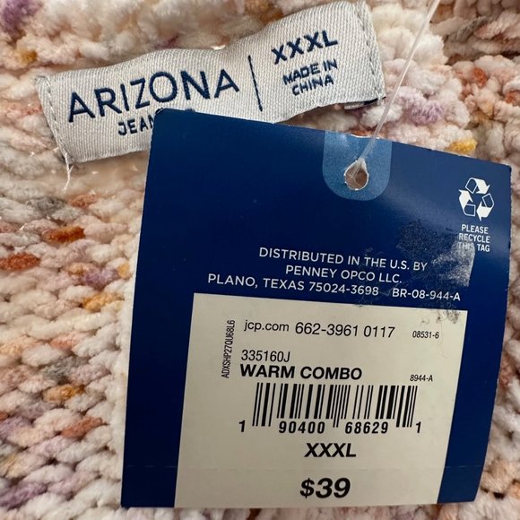 New! Arizona Juniors Womens Knit Sweater Crew Neck Long Sleeve Pullover XXXL - Picture 3 of 12
